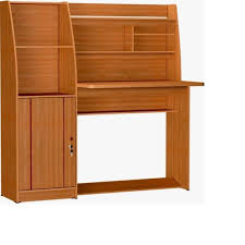 Meja Belajar Kayu Minimalis Multifungsi dengan Rak dan Lemari