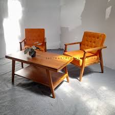 Set Kursi Teras Minimalis Scandinavian – 2 Kursi + 1 Meja